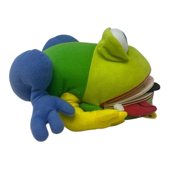 Monday the Bullfrog Huggable Puppet Stuffed Plush Concept Book Days of Week - Picture 4 of 12
